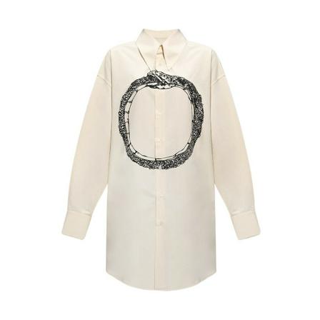 MM6 Maison Margiela Printed shirt inbo, Dame Bluser