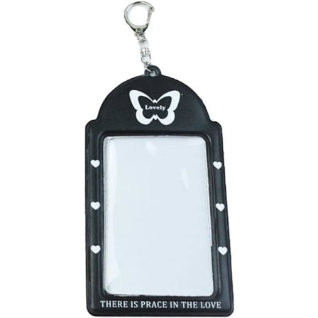 1 stk fotokortholder nøkkelring tegneserie koreansk idol fotoholder I
