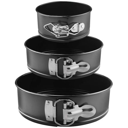 Rund inspirerad springform kakform Rund platt bakform Läcksäker non-stick kakform 3 storlekar