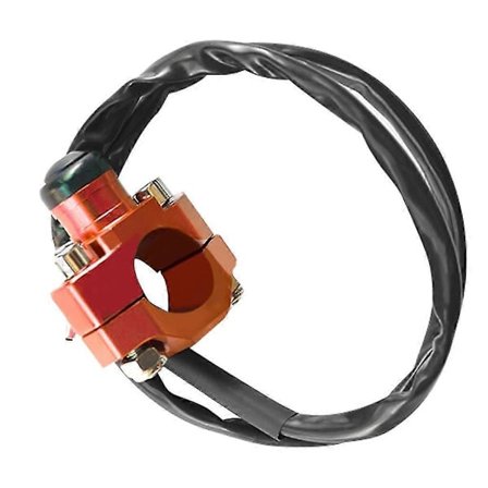 Start/stopp-knapp i aluminium for motorsykkel, for 22 mm styre, ATV/Quad