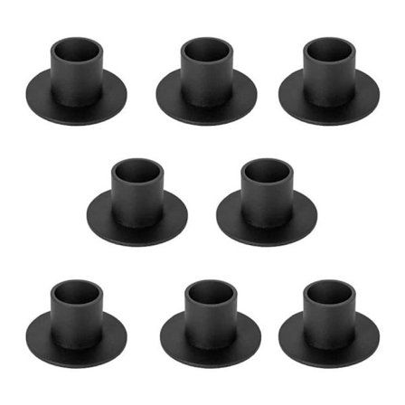 4/6/8/12/16-pakning Matt Gull Lysestake Metall Lysestake for Bryllup Fest Jul Bord Soverom