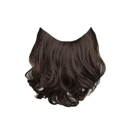 Paryk Stykke Langt Krøllet Hår 25CM2 2