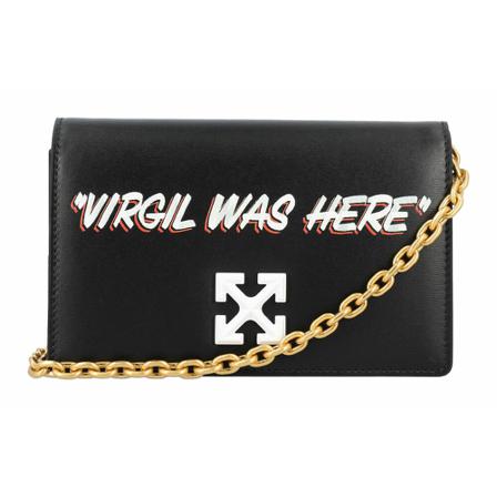 Off White, Handbag Ownn 046F22Lea 001 Zwart, Dames, Maat:ONE Size