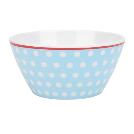 Vacker Stor Sopp Salladsskål Köksutrustning för Hem Kommersiellt Bruk Ljusblå Prickar