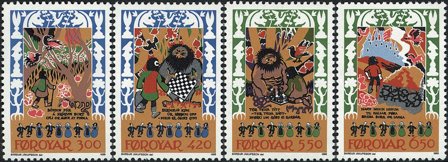 Færøerne - AFA 124-27 - Postfrisk sæt