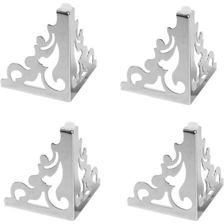 (12CM, Sølv) Europæiske metalmøbelben, sofaben, sengebordsben, skabsben, kreative stol- og skammelben.