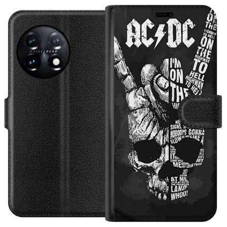 Kompatibelt Plånboksfodral till OnePlus OnePlus 11 AC DC Rockband Musik Gitarr