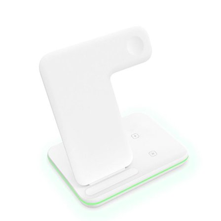 Trådlös laddare 15w Snabb Qi Trådlös Snabbladdare Stativ För Iphone 3 I 1 För Apple Watch Qi Trådlös Laddare Snabbladdare