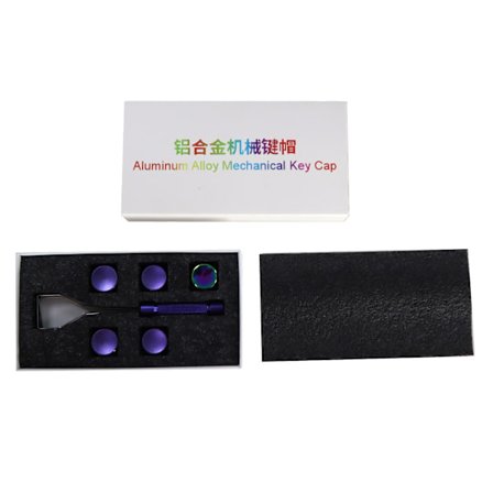 5 st CNC Aluminium Mx Tangenter för Mekaniskt Gaming-Tangentbord Tangentbord Plätering Gradient Färg & Oxidation Tangentbord + Tangentborttagare