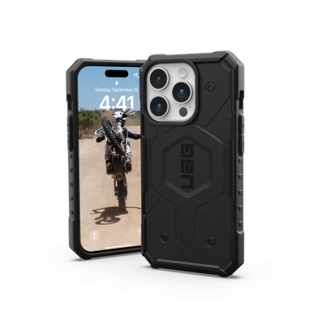 UAG Pathfinder MagSafe-etui til iPhone 15 Pro - sort