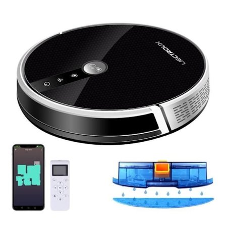 LIECTROUX C30B - Robotstøvsuger Gyro 4000Pa - 120min - APP - Centralbørste - Skillebeholder til støv & vand - Stille - Dyr