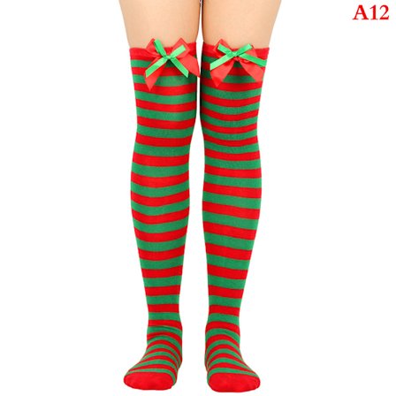 Julkulor Strumpbyxor Randiga Långa Strumpor Juldekoration