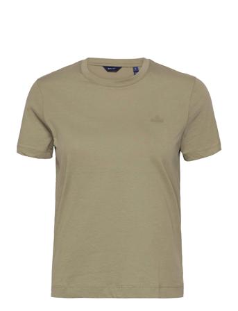 Original Ss T-Shirt T-shirts & Tops Short-sleeved Grön GANT