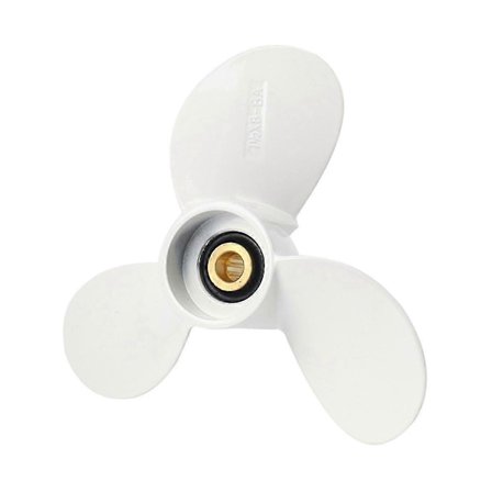 6E0-45941-01-El Utombordsmotorpropeller av aluminiumlegering 7 1/2X8- för Mariner 4-6Hp 3 Blad 9 Spline Toot