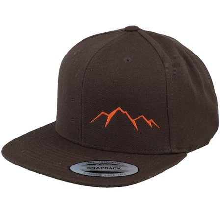 Wild Spirit - Brown snapback Czapka Z Daszkiem - Small Mountain White/Dark Brown Snapback @ Hatstore