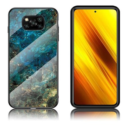 Fantasy Marmor Xiaomi Poco X3 NFC skal - Smaragd