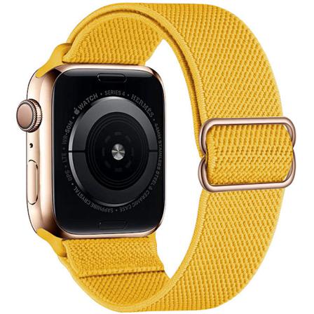 iWatch 7 uusi joustava nylon s dett v venyv kudottu Apple-hihna keltainen 38mm40mm41mm yellow