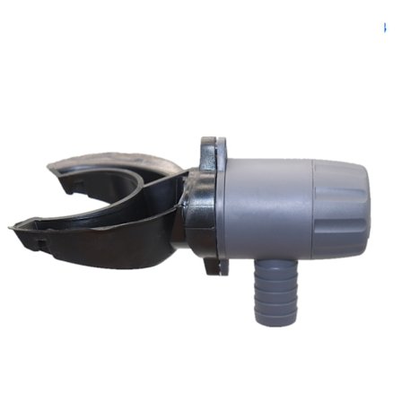 Regnvandsopsamler (til nedløbsrør 70-100 mm, regnvandsopsamler til regnvandstønder, til tagarealer op til 80 m) 503070, grå (FMY)