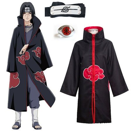 Uchiha Itachi Anime Cosplay -asu - Ninja Unisex Halloween