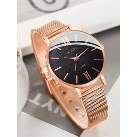 Uusi naisten muoti Yksinkertainen kello Naisten kello Mesh urheilurannekello Rannekello