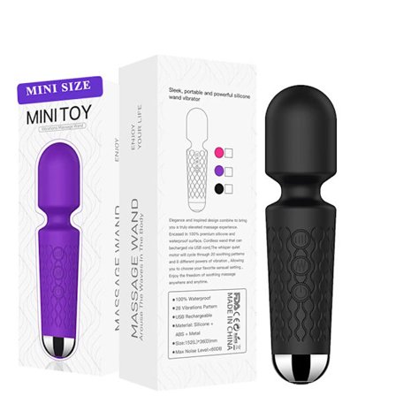 Handhållen Ryggmassageapparat 8 Kraftfulla Hastigheter 20 Vibrationslägen Nacke Axel Rygg Kropp för Sportåterhämtning Muskelvärk Massageapparat