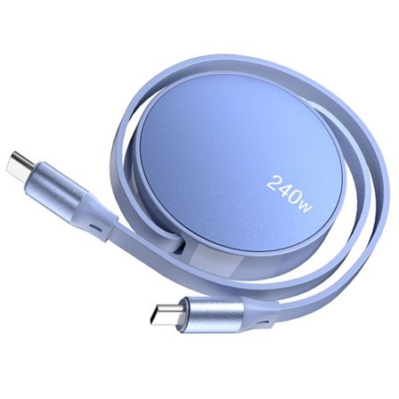 PD240W Infällbar Typ C Snabbladdningskabel USB C Till USB C Datakabel 100cm