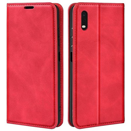 For Samsung Galaxy Xcover Pro PU Lær TPU Deksel Stativ Magnetisk Skin Touch Flip Lommebok Telefon Deksel