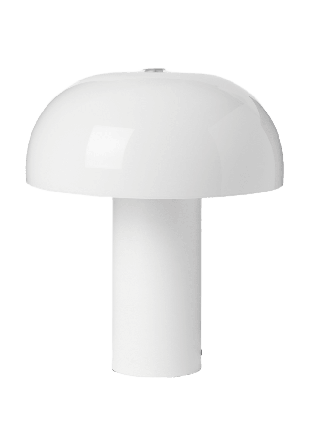 MANO ATELIER Bordslampa i glas 42 cm Belysning Vit ONESIZE