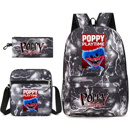 Poppy Play Time High School Ryggsäck Svart Lei Electric F4