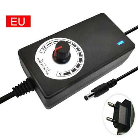 Säädettävä 48W AC-DC-virtalähde 3V-12V 2A Universaali virtalähdeadapteri Muunnin 110V/220V - 12V Adapteri DC5.5x2.5mm