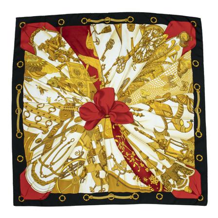 Hermès Vintage, Pre-owned Scarf Zwart, Dames, Maat:ONE Size