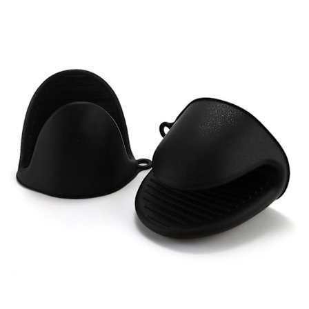 Silikone Grydelapper 2-pak, Varmebestandige Grydelapper med Skridsikkert Greb [DB]