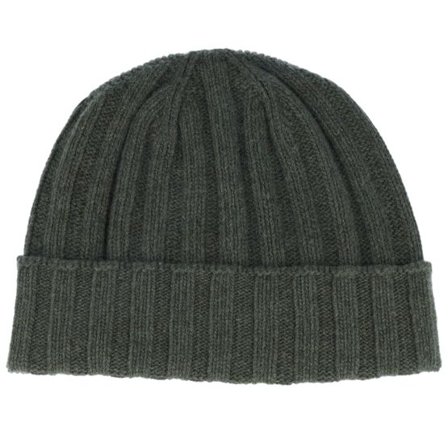 MJM Hats - Grön cuff Beanie - Beanie Soft Rec Cashmere/Wool Green Cuff @ Hatstore