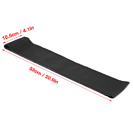 1 Stk 37-38cm Bil Auto Laser Borings Kvægskind Ratdæksel Universal (Sort)