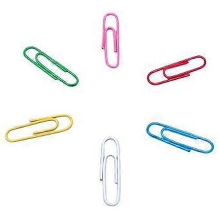 120 stk. Fargerike binders brevklyper Dekorative binders Plastklyper Markeringsklyper Kontorklyper for skole Vanlige seks farger 28 mm