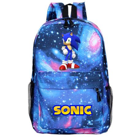 Sonic The Hedgehog Ryggsäck För Barn Tecknad Skolväska