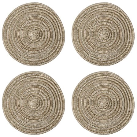 Bordbrikker Runde Vaskbare Brun Jul