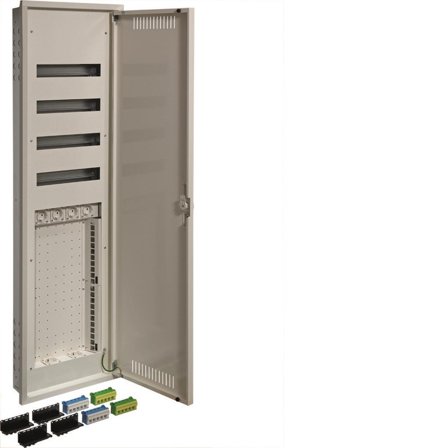 Hager FFW83MF2 Sentralapparat 4 x 15 moduler Dybde: 105 mm, Elfordeling & strømforsyning