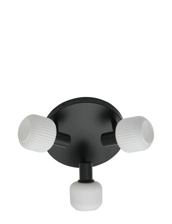 Nordlux Milford Mini 3-Rondel | Loftlampe - Black - Ø 25 cm