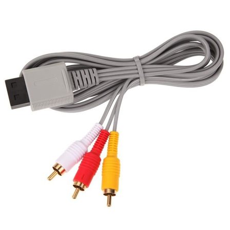 A/V AV Komposit Kabel Nintendo Wii Guldpläterad