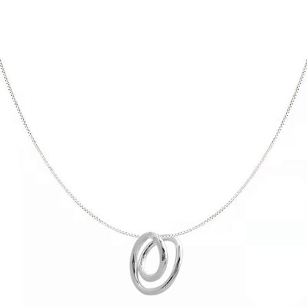 Rund berlock halsband fyllning delikat hamrad choker enkel halvmåne