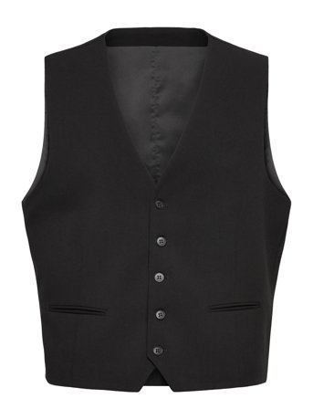 Lindbergh Superflex Relaxed Waistcoat - Black - S