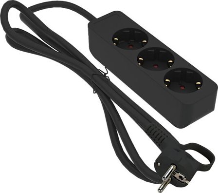 GRENUTTAK 3-VEIS JORD 1M SVART