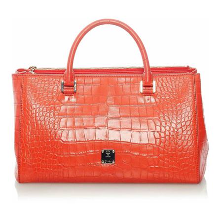 Mcm, Handbags Oranje, Dames, Maat:ONE Size,leather