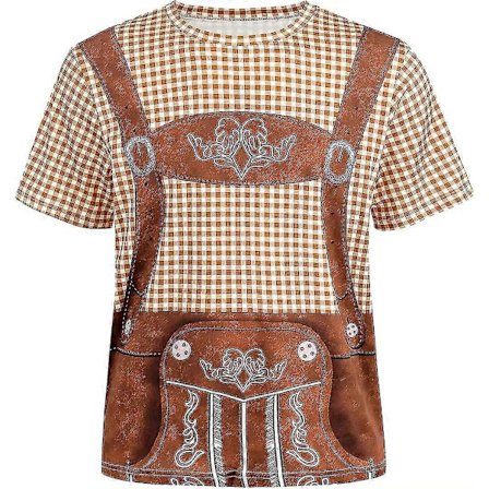 Oktoberfest miesten lyhythihainen baijerilainen T-paita -asu