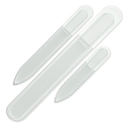 3 kpl Tšekkiläiset Lasikynsiviilat, Pestävät Kaksipuoliset Kynsiviilat, Syövytetyt Kynsiviilat - Kristalli Kynsiviila Luonnollisille Kynsiin