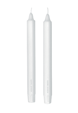 Georg Jensen JENSEN, Ljus, 2 st Ljus & ljusstakar Unisex Vit 24 CM