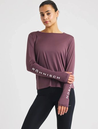 Röhnisch Team Logo Long Sleeve - Burgundy - M