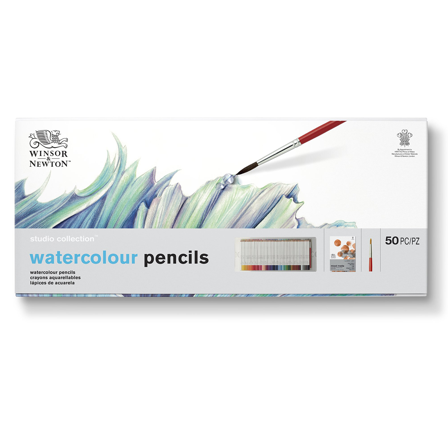 Winsor & Newton Studio Collection Akvarellblyanter Box 50-sett
