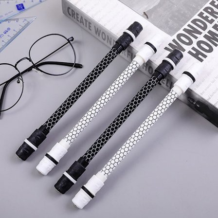 Kreativt bevis Black White Spinning Pen Beginner Spinning Pen R